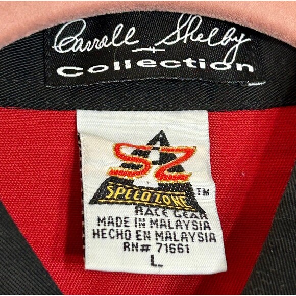 Carroll Shelby GT 500 Super Snake Mustang Track Pit Crew Style Mechanic Shirt L - Picture 6 of 16